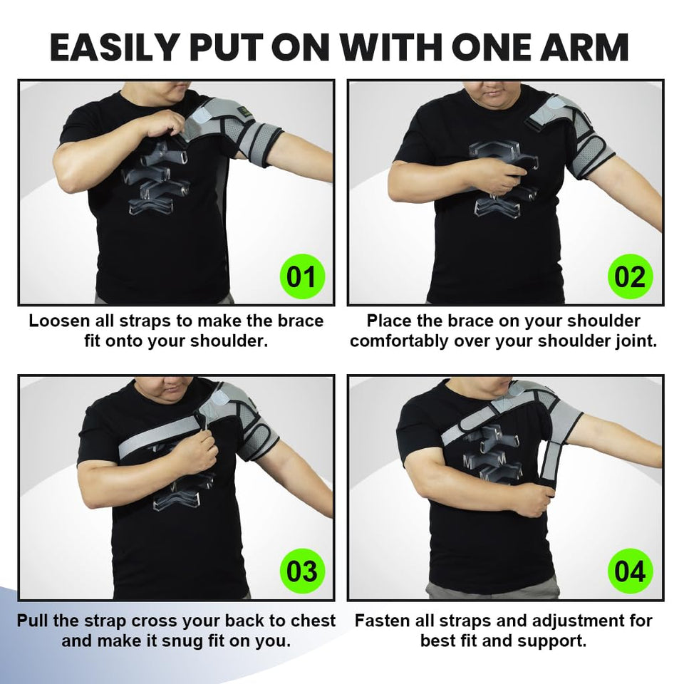 SPINECARE™ ORTHO SHOULDER SUPPORT PREMIUM | – PAIN RELIEF Shoulder Support Back Brace (DOCTOR'S CHOICE) INSTANT RELIEF